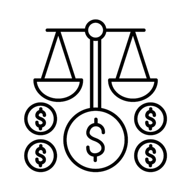 Finance Law Line Illustration