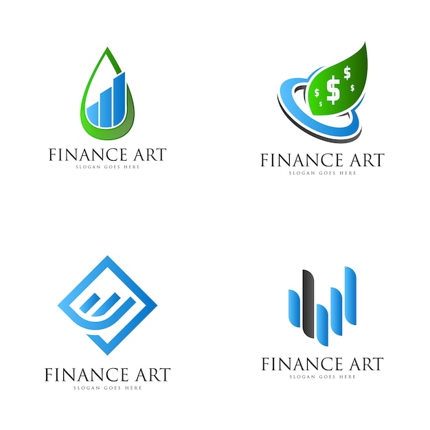 Finance logo set