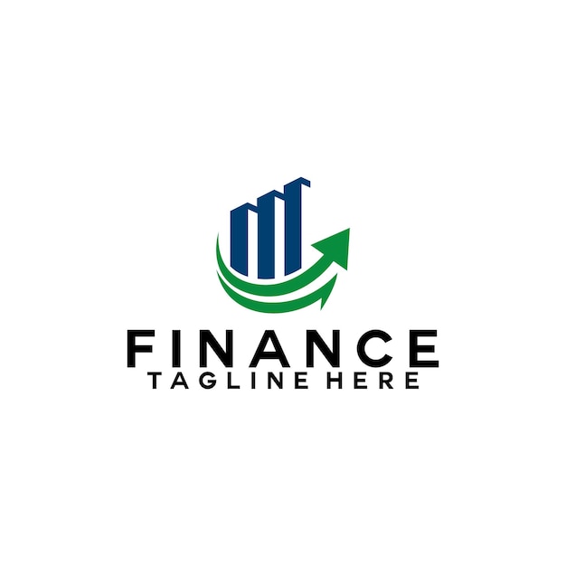 財務ロゴテンプレート会計ロゴの概念