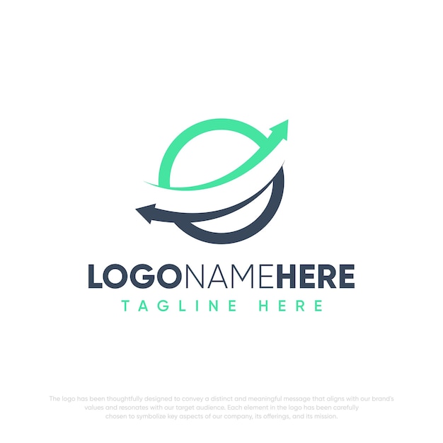 finance marketing logo design with transparent background