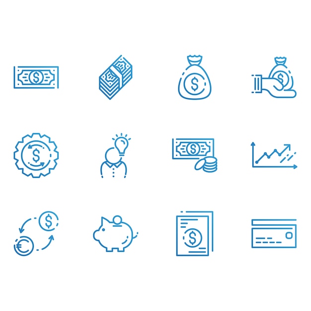 Finance and money icons