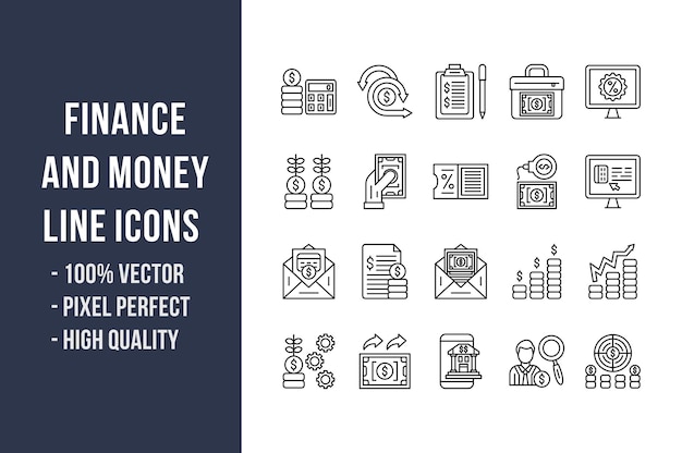 Finance and Money Line Icons