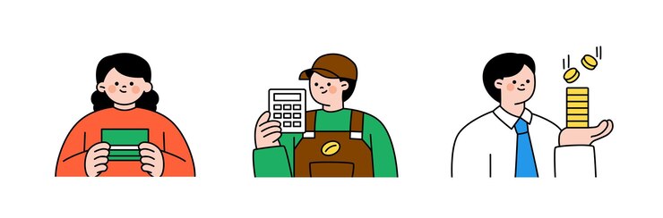Vector 금융과 사람은 가계 경제 성장을 설명합니다.