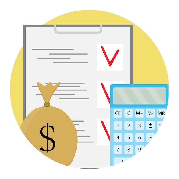 Vector finance plan and calculating