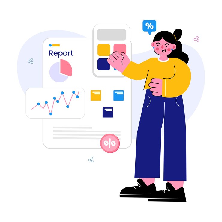 Finance Report Illustration