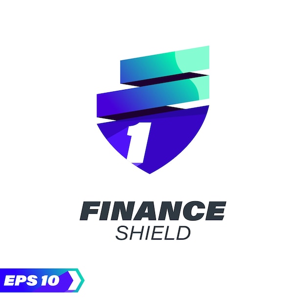Finance Shield Numeriek 1 Logo