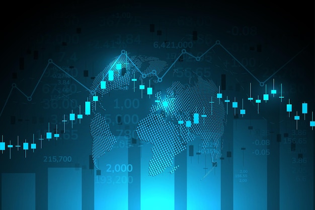 Вектор Финансовая статистика и данные analyticsбиржевой рынок