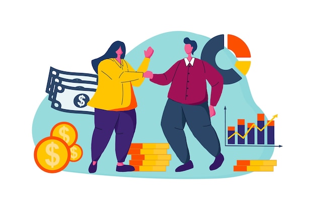 Finance Worker Web Illustration