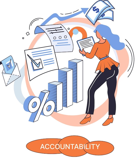 Financial administration examiner audit accountability concept Company tax and account