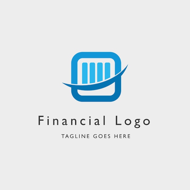 Vector financial advisor logo design