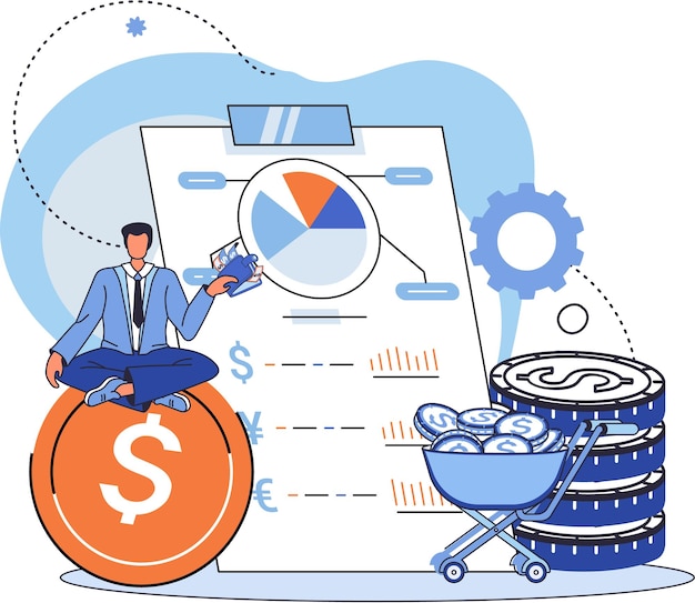 Concetto di analisi finanziaria gestione efficace dei fondi altri beni dell'azienda consulente esperto grafici ricercatore di mercato diagrammi grafici rapporti finanziari processo di organizzazione contabile