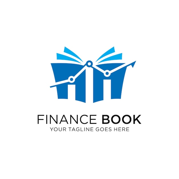 financial book logo design vector template Financial Marketing Business