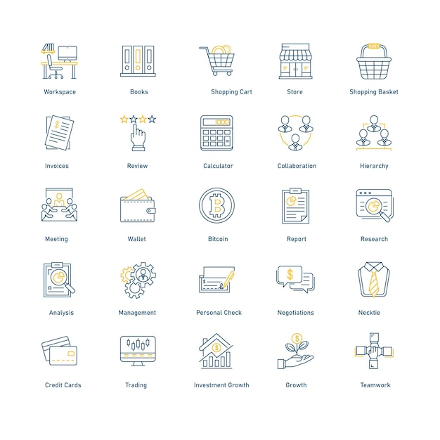 Financial Business Vector Icon Pack