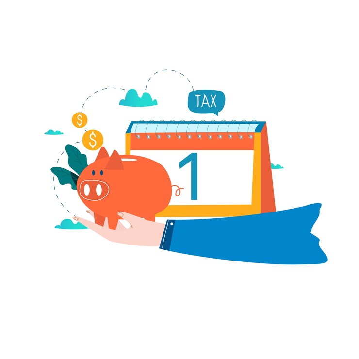 Vector financial calendar