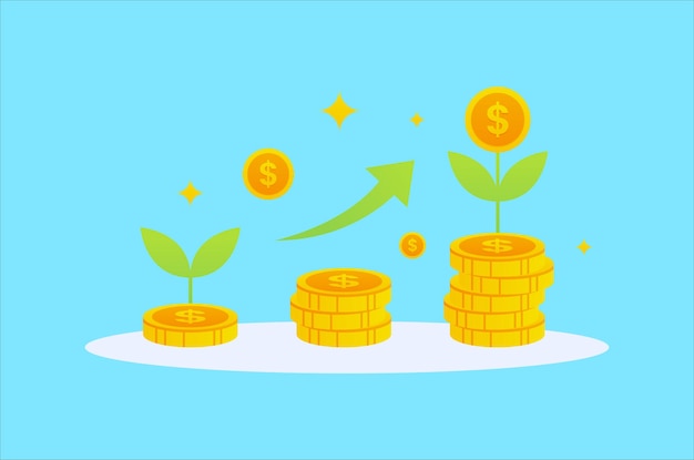 financial design illustration and vector