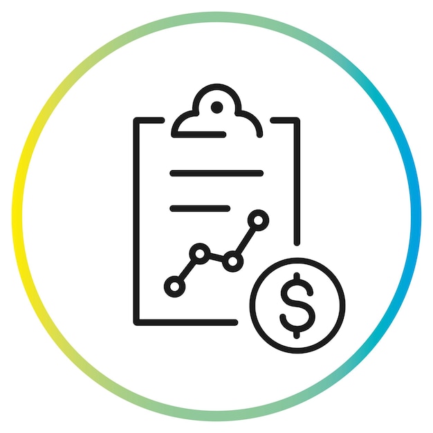 financial document icon business management