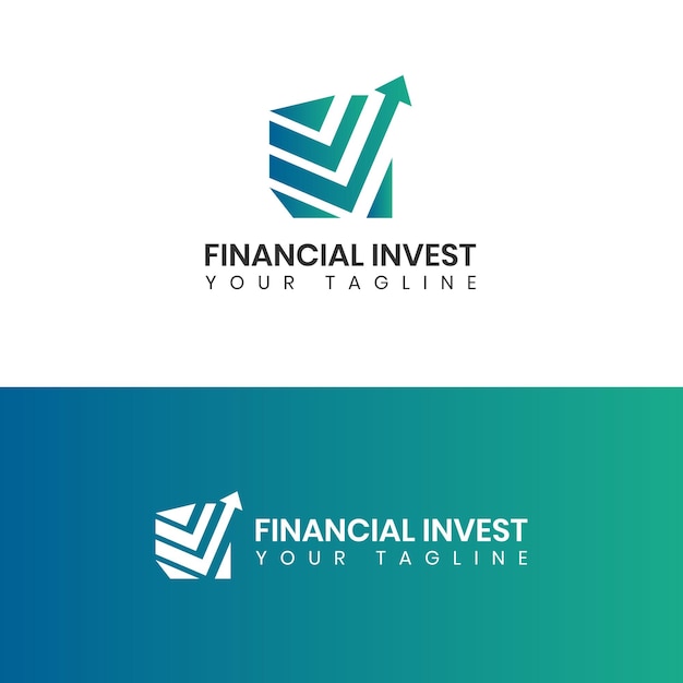 Financial Invest Logo Vector Illustration