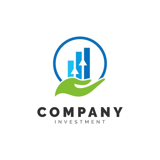 Financial Investment Statistic Graphic Chart logo design