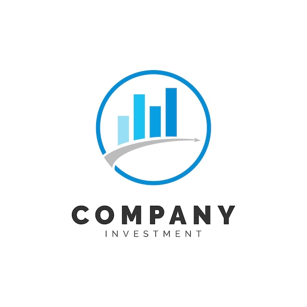 Financial Investment Statistic Graphic Chart logo design