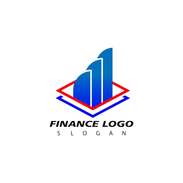 ビジネスのための金融ロゴデザインインスピレーションベクトルテンプレート