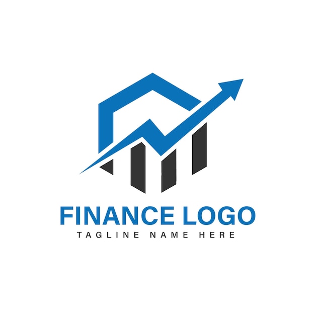 Vettore modello di progettazione del logo finanziario