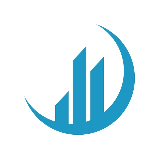 Шаблон дизайна финансового логотипа
