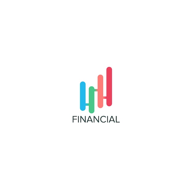 Vector financial logo template.