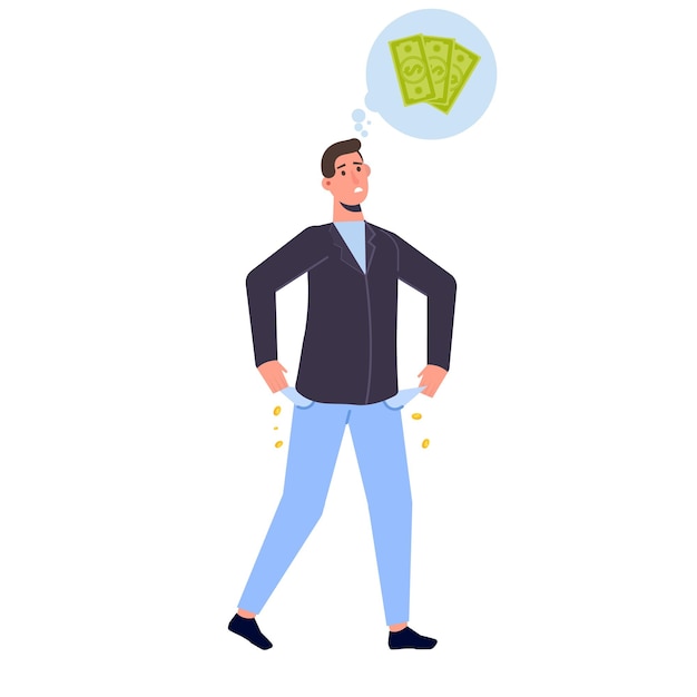 financial problem, burnout, collapse, business concept. vector isolated illustration.