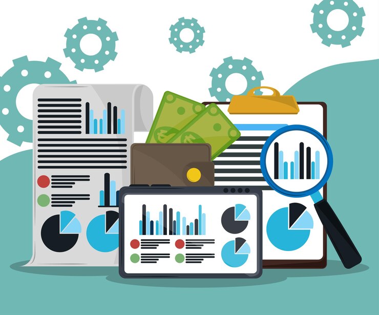 Vector financial report and consulting