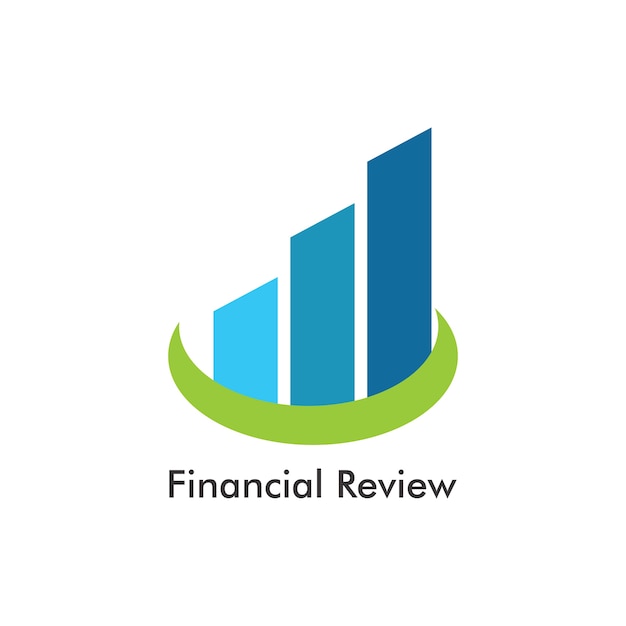 Financial Review Logo Template Design 