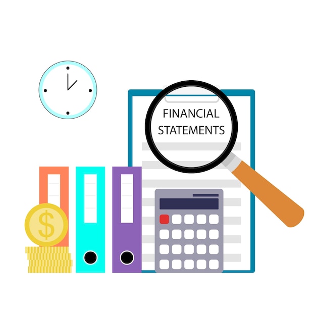 Financial statement annual calculation and report analysis