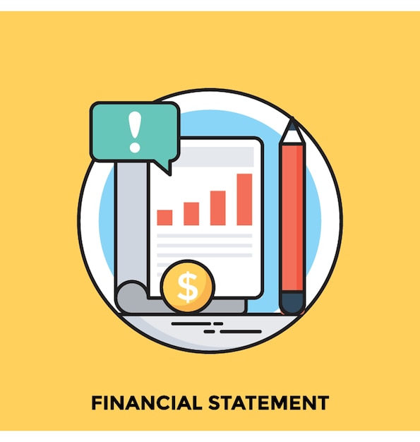 Financial Statement Flat vector Icon