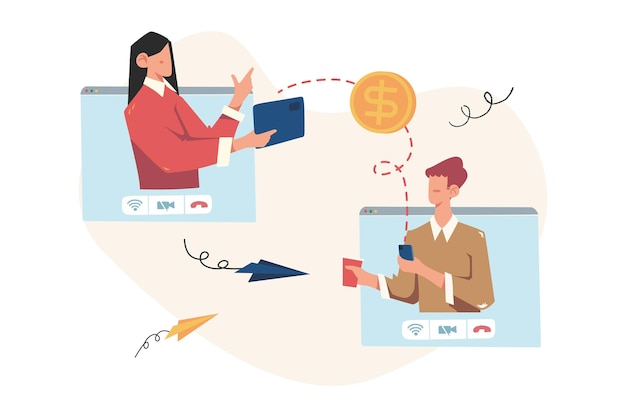 금융 거래, 비 현금 결제 거래, 통화, 코인, NFC 결제