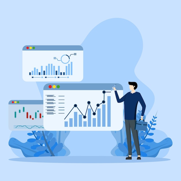 Financieel analyserapport, Gegevens rapporteren met grafieken en diagrammen, Informatie op website controleren.