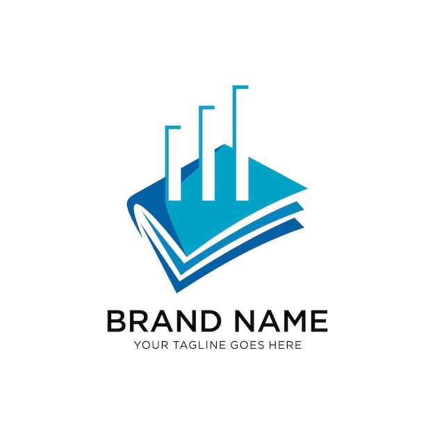 financieel boek logo ontwerp vector sjabloon Financiële Marketing Business