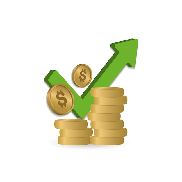 Financieel economisch pictogram 3d illustratie uit economische collectie Creatief financieel economisch 3d-pictogram voor webontwerpsjablonen, infographics en meer