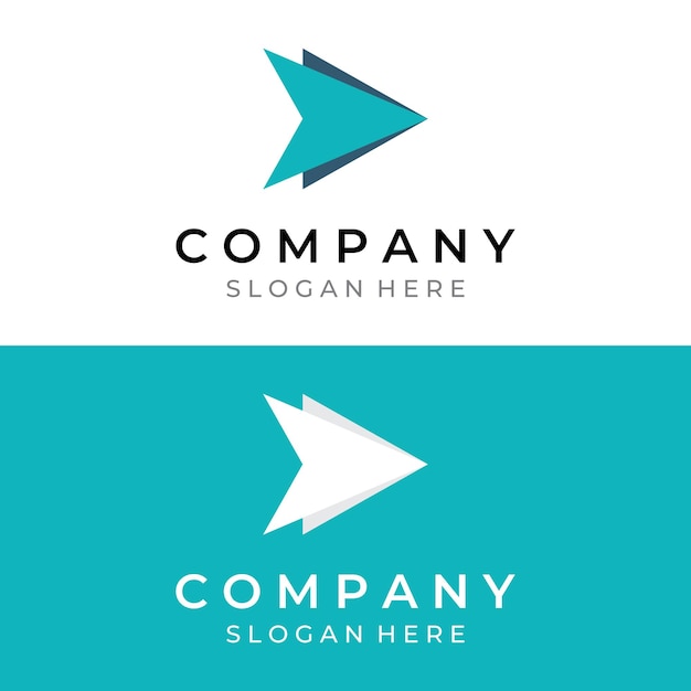 Financiële en carrière creatieve groei en vooruitgang logo ontwerp met pijl richting teken Logo voor zakelijke vooruitgang en carrière symbool