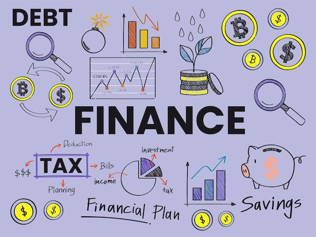 Financiële illustratieconcept