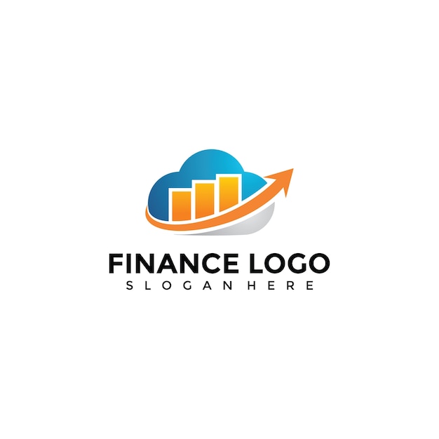 Financiën Cloud Logo sjabloon