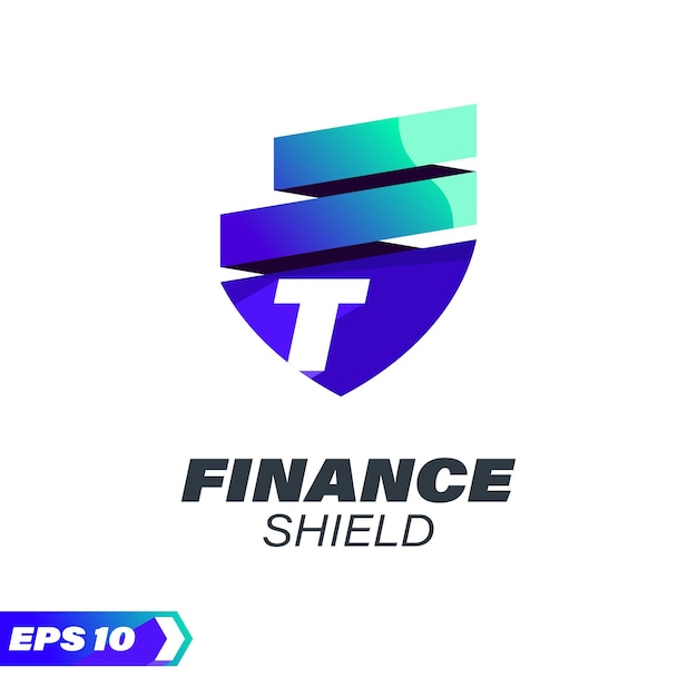 Financiën Shield alfabet T-logo