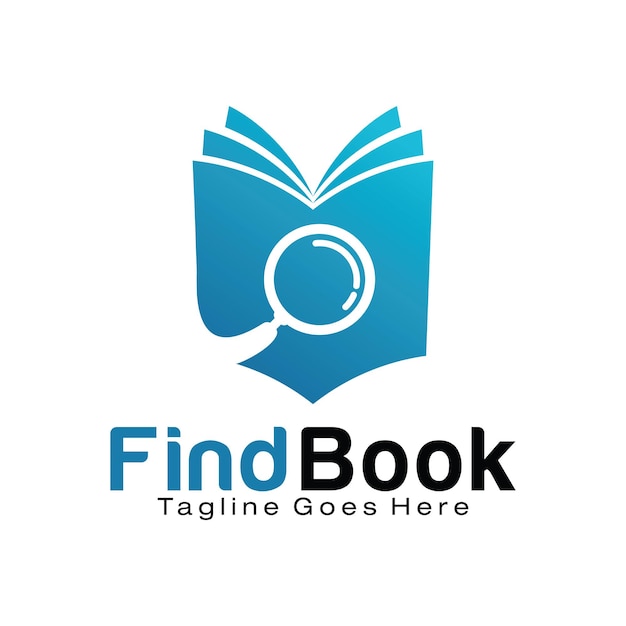 Find Book logo design template