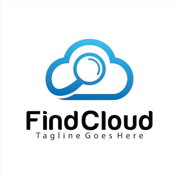 Найдите шаблон дизайна логотипа Cloud