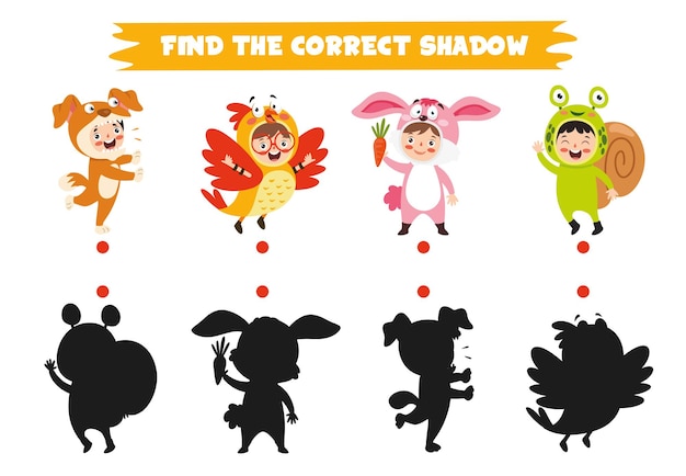 Find The Correct Shadow Activity