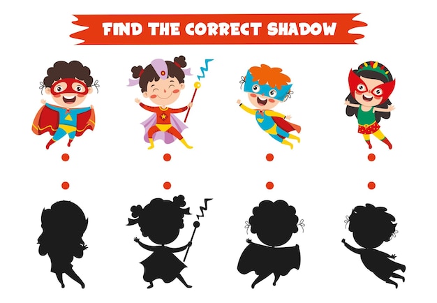 Find The Correct Shadow Activity