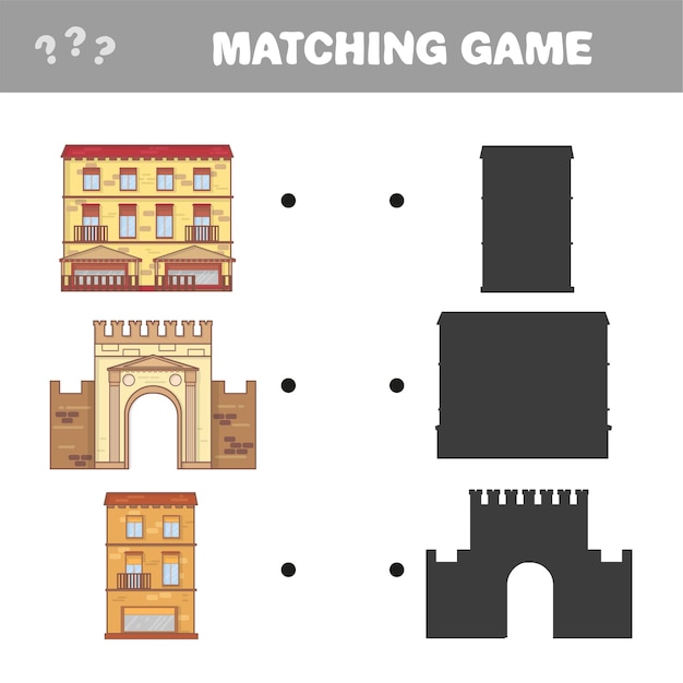 Find the correct shadow. educational matching game for children. cartoon vector illustration
