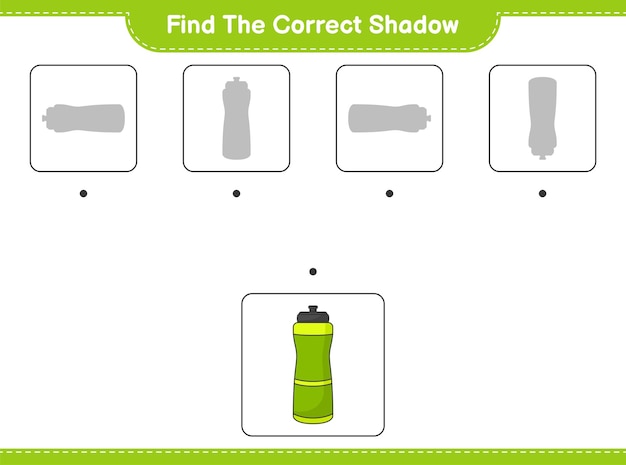 Find the correct shadow Find and match the correct shadow of Sport Water Bottle