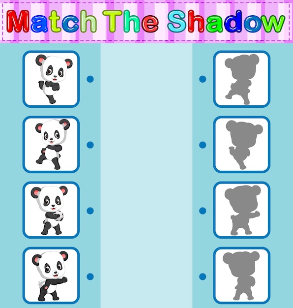 Trova l'ombra corretta del panda