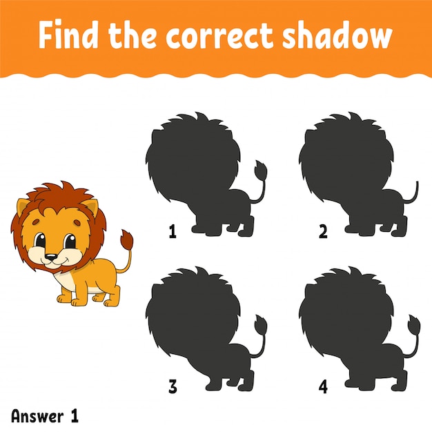 Find the correct shadow. 