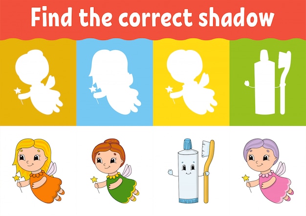 Find the correct shadow. 