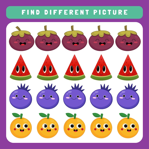 Find the difference worksheets for kindergarten